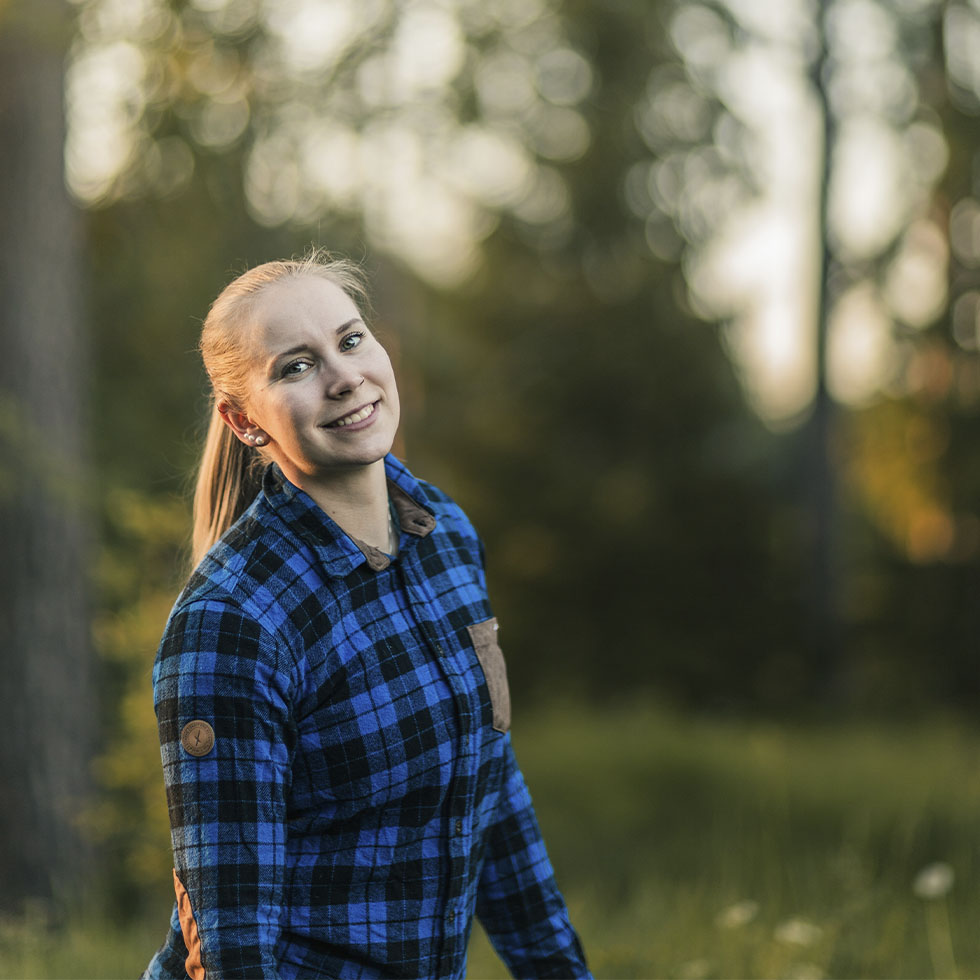 Repo Blue flannel shirt