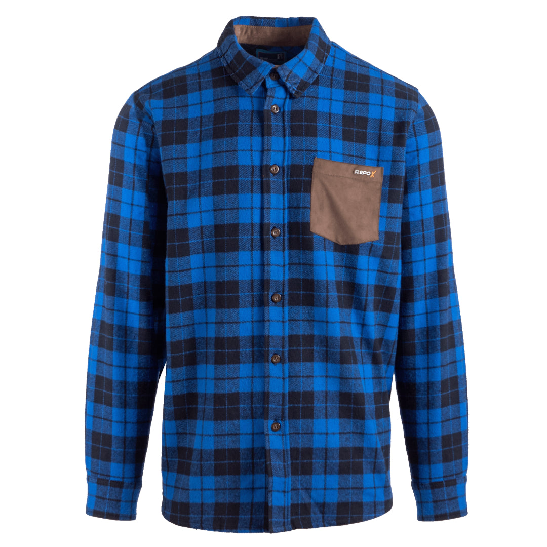 Repo Blue flannel shirt