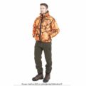 The Karelia Forest Green hunting suit with orange jacket