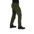 Repo Extreme Karelia Forest Green hunting pants shown from the side on a model