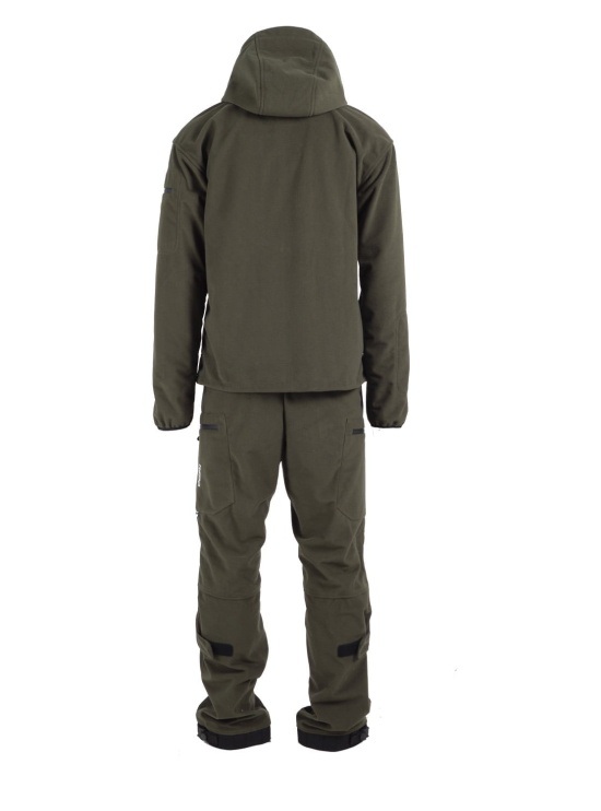 Karelia Forest Green hunting suit from the back