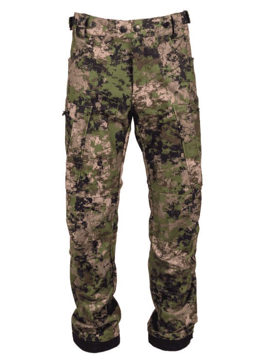 Karelia Dark xFade hunting trousers shown from the front