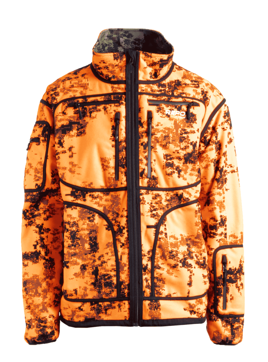 Karelia Dark xFade hunting jacket turned over