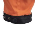 Nokko Orange outdoor pants for men tightening system detail
