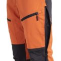 Nokko Orange outdoor trousers for men ventilation detail