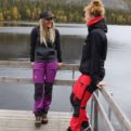 Nokko Purple and Red outdoor pants for women