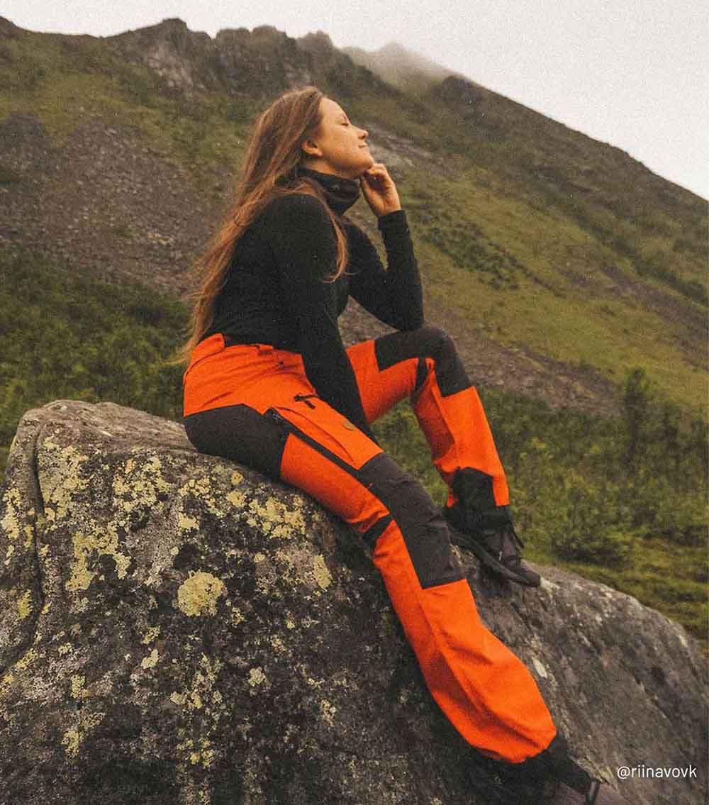 Nokko Orange women’s outdoor trousers