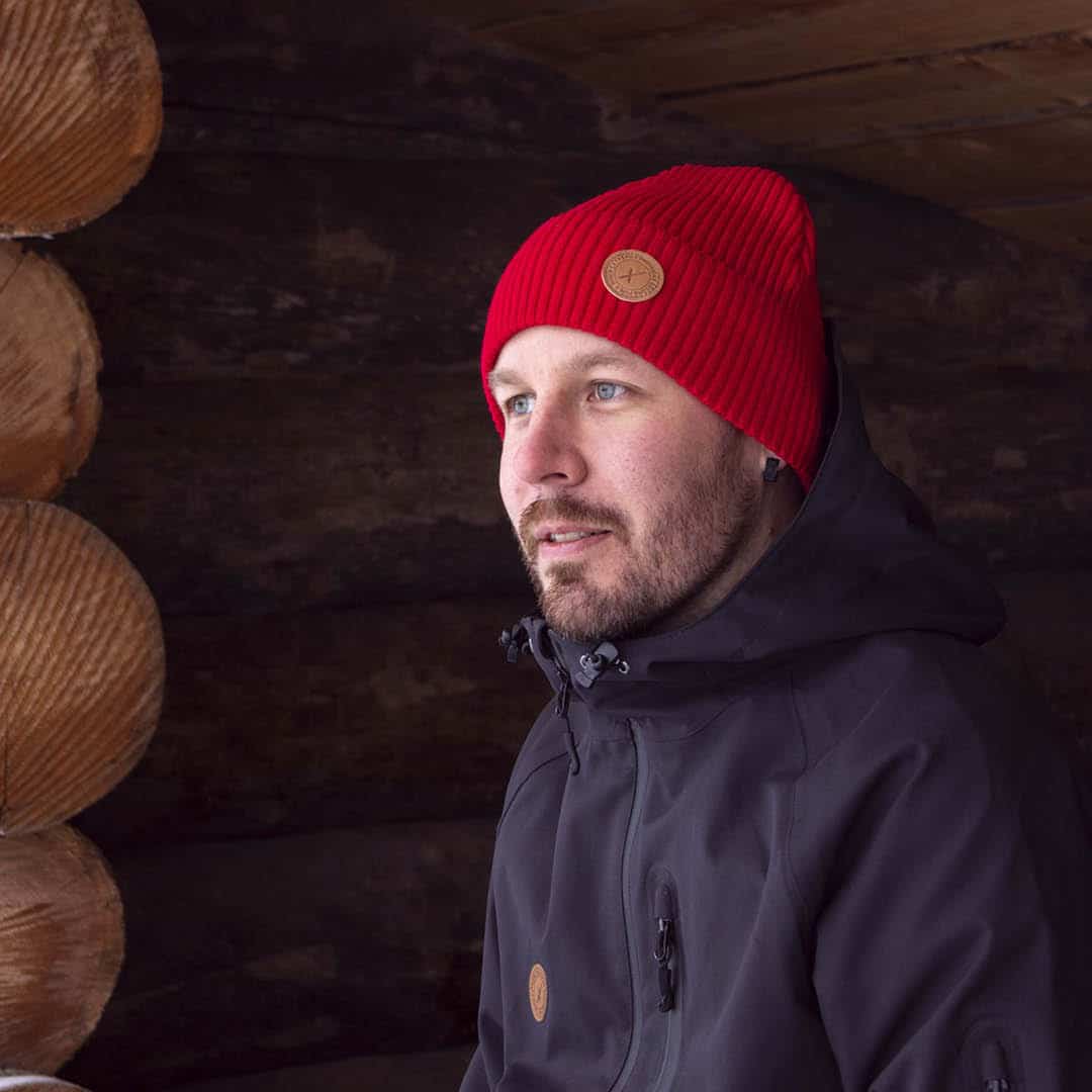 Ailakki puuvillapipo punainen Suomessa valmistettu