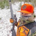 Orange hunting cap